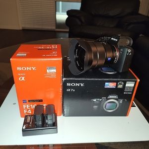 Sony A7III mirrorless digital camera with FE 16-35mm lens